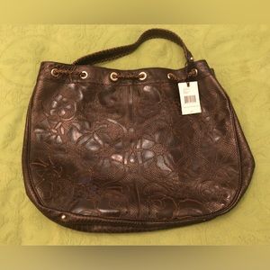 Antonio Melani Brown Leather Tote. NWT.